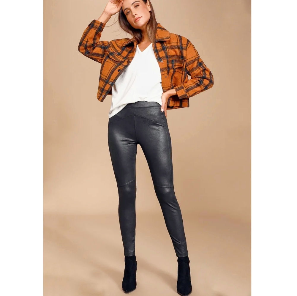 🌸 Free People | Suede Patch Leggings M
